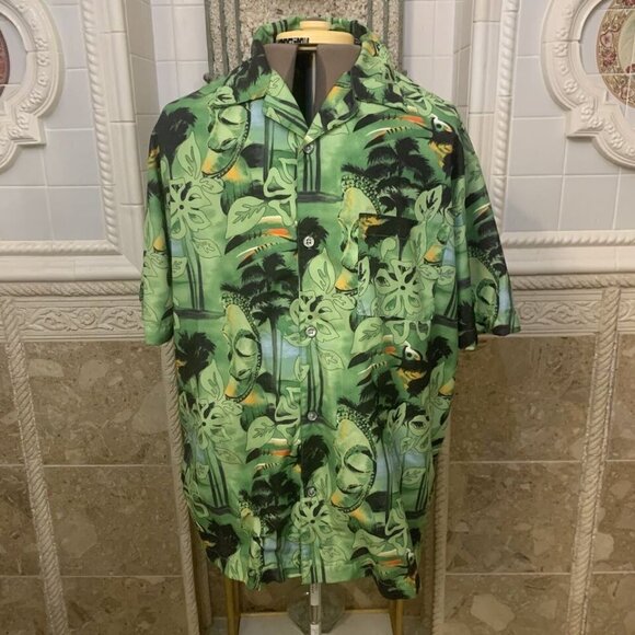 No Boundaries. Sz Large. Short Sleeve. Button Up. Aloha Hawaiian Shirt. B99 - Picture 2 of 7